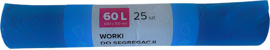 Resaco Săculeți de Gunoi Capacitate 60lt 70x60cm 10buc Albastru