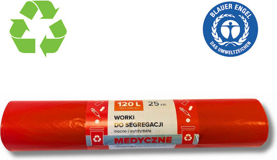 Resaco Săculeți de Gunoi Capacitate 120lt 105x69cm 25buc Roșii