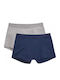 Ysabel Mora Set of Kids' Boxers Grey-dark Blue