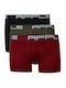 Men's Boxers Black, Burgundy, Khaki 3Pack