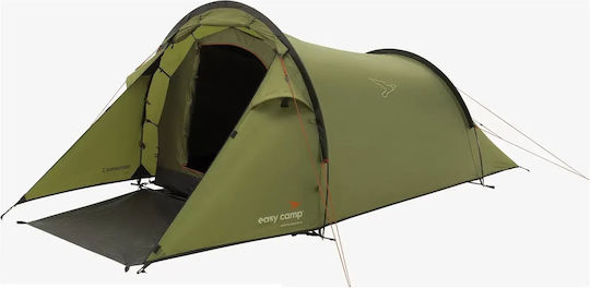 Easy Camp Summer Camping Tunnel Tent Khaki with Double Cloth for 2 People 310x140x110cm