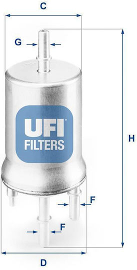 Gasoline Filter 3-Way Valve 3 Bar Skoda Fabia-Ibiza III 3183200-137