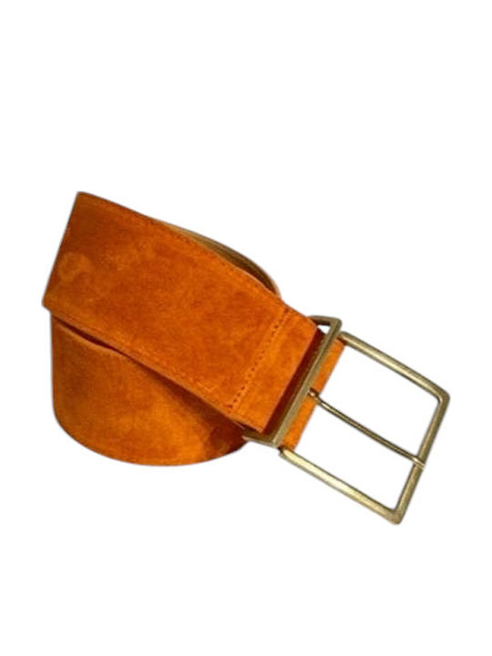 Leather Women's Belt Yellow