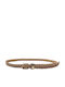 Leather Women's Belt Gold