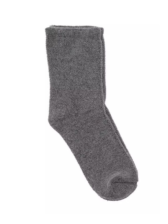 Fms Women's Double-Sided Sleep Socks All Terry Gray
