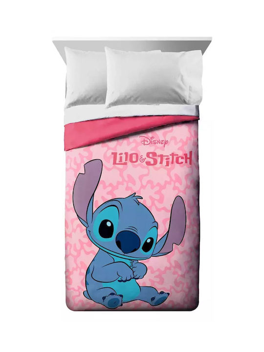 Dimcol Kids Duvet Single with Microfiber Filling Pink 160x240cm