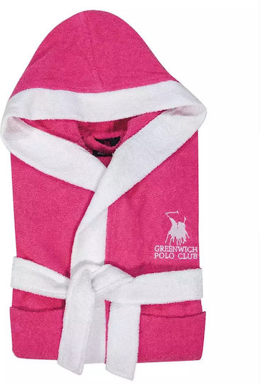 Greenwich Polo Club Παιδικό Μπουρνούζι Fuchsia mit Kapuze