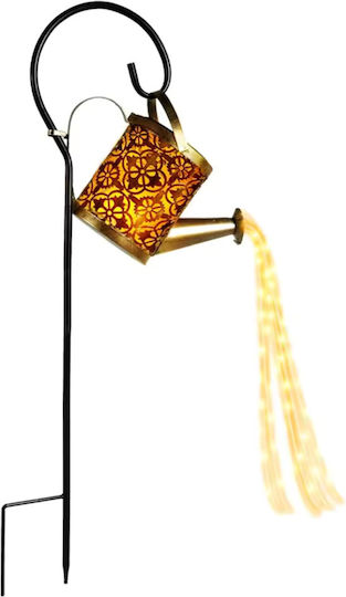 Lampă Solară De Exterior Led Panou Solar Grădină Curte Vintage Stropitoare Cu Senzor Crepuscular Ip65 Cupru Antic