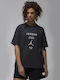 Women's Athletic Oversized T-shirt Black