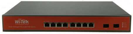Wi-Tek WI-PMS310GF-UPS+ Managed L2 Switch with 8 Gigabit (1Gbps) Ethernet Ports and 2 SFP Ports