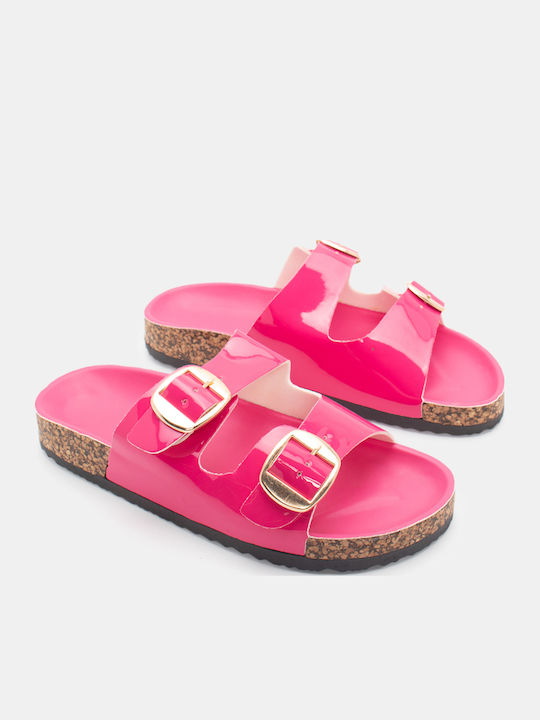 Γυναικεία Σανδάλια Flatforms Φούξια