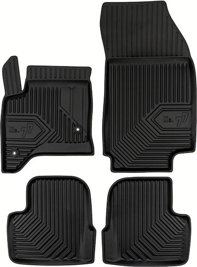 Frogum Set of Front and Rear Mats 4pcs Tray Type for Suzuki Crossover 2023 Black