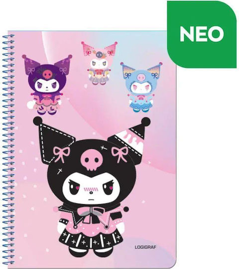 Logigraf Spiral Notebook Ruled B5 30 Sheets 1pcs (Μiscellaneous Designs)