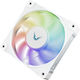 Valkyrie B12 Case Fan 120mm with ARGB Lighting and Connection 4-Pin PWM 1pcs White