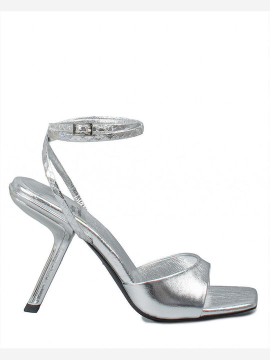 Jeffrey Campbell Heels Πέδιλα Ασημί