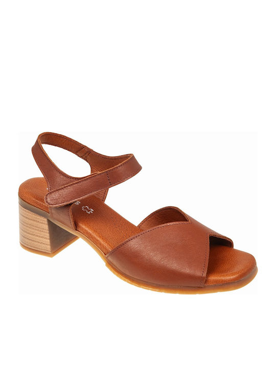 Leather Sandals Anatomic Tabac Brown