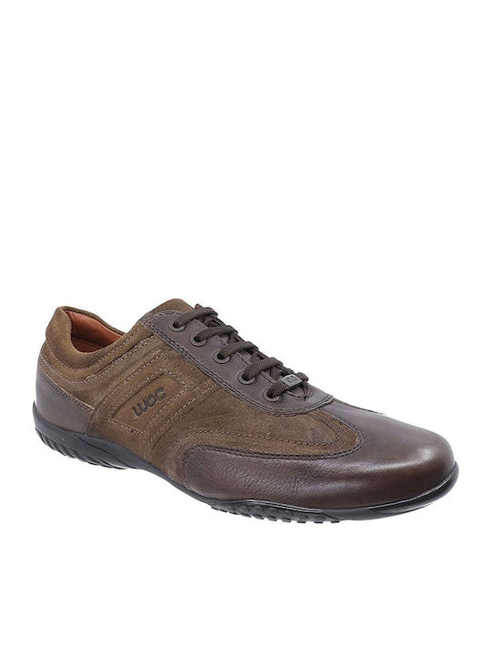 Freemood Men's Leather Casual Shoes Brown