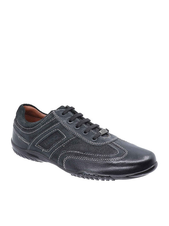 Freemood Men's Leather Casual Shoes Black
