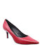 Leder Pumps Rot