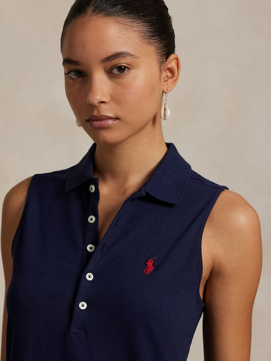 Ralph Lauren Καλοκαιρινό Midi Φόρεμα Newport Navy