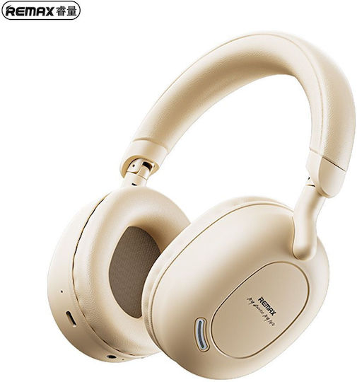 Remax RB-560HB Fără fir Bluetooth Over Ear Căști cu 4 ore de Funcționare Bej