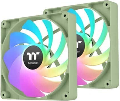 Thermaltake CT140 Reverse Blade Case Fan με ARGB Φωτισμό και Σύνδεση 4-Pin PWM 2τμχ Matcha Green