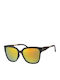 Paolo Moss Women's Sunglasses with Brown Plastic Frame and Yellow Lens 2013066063