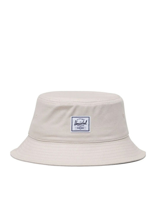 Herschel Norman Stoff Herren-Hut Bucket-Stil Weiß