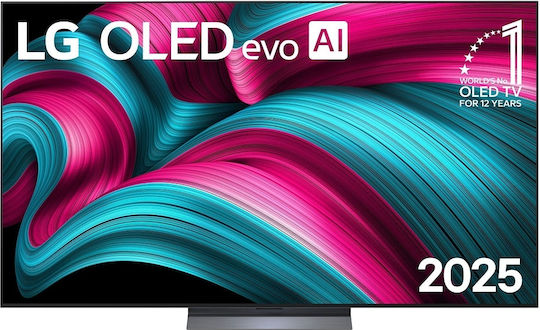 LG Smart Τηλεόραση 77" 4K UHD OLED evo AI C5 HDR (2025) OLED77C55LA
