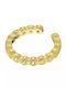 Oxzen Earrings Cuff made of Silver Gold Plated with Stones