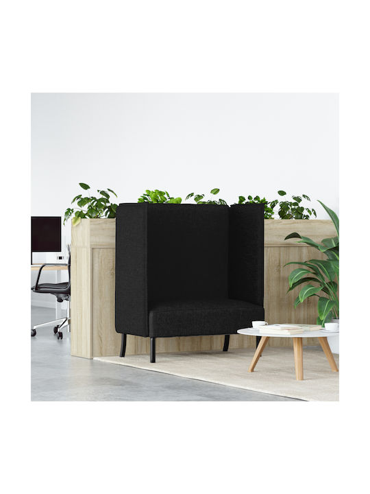 Ecksofa mit Umkehrbarer Winkel Schwarz 109x56x1...