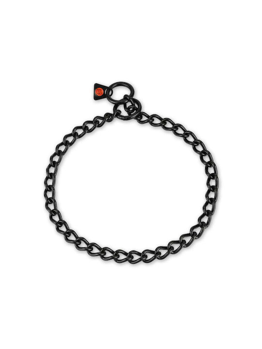 Sprenger Collar Round Links Stainless Steel Black Choke Training Collar 3.0mm Stainless Steel 60cm