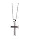 Oxzen Men's Cross from Steel with Chain