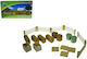 Farm Accessory Set 19 Pieces Fences Hay Straw