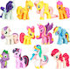 Set Mehrfarbige Pony Figuren Kinder – Miniatur-Spaßspielzeug Sammlung 12 Stück