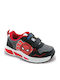 Kids Sneakers with Scratch & Lights Black