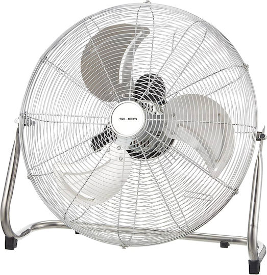 Silifo Ανεμιστήρας Δαπέδου 140W Διαμέτρου 50cm Ασημί