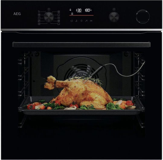 AEG 6000 Sensecook Φούρνος άνω Πάγκου 72lt Π56εκ. Μαύρος