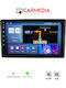 Carmedia Автомобилна Аудио Система (Блутут/USB/WiFi/GPS/Apple-Carplay/Android-Auto) с Тъчскрийн 10"