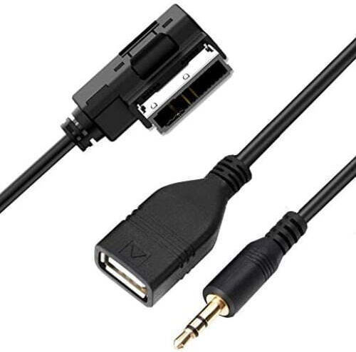 Cablu Adaptor Ami Mmi Mdi La Aux Jack 3.5 Mm Usb Compatibil Mercedes Benz S Class Sl Cls Cl C Slk E Ml Glk R Comand Aps Ntg 2.5 3 4.5