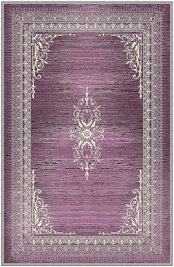 Conceptum Hypnose Eexfab Teppich Rechteckig Synthetisch,Polyester/Cotton/Leather Violet-ecru
