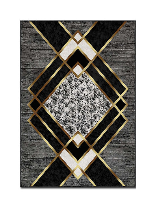 Conceptum Hypnose Rug Rectangular Black-gold