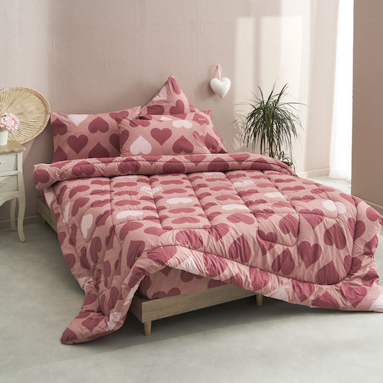 Charalambidis Textiles Set Super dublu 4buc 240x260cm Salonica Roșu