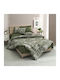 Charalambidis Textiles Salonica Σετ Σεντόνια Υπέρδιπλα 240x260εκ. Πράσινο (4τμχ)