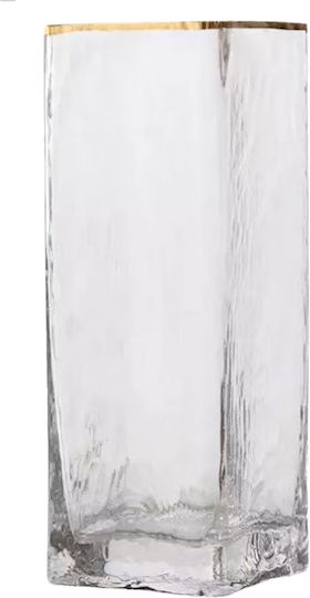 Cosmofan Διακοσμητικο Βαζο Γυαλινο 10*10*30cm