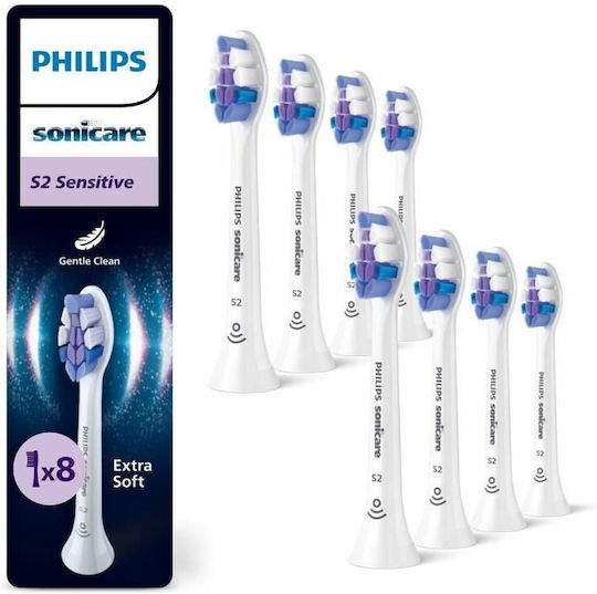 Philips Sonicare S2 Sensitive Ανταλλακτικά για HX6058/87 8τμχ