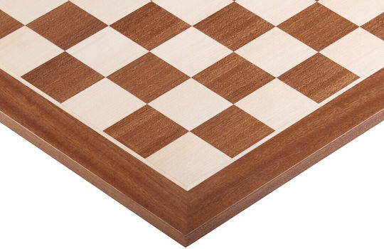 Chessboard No 5+ Without Description Mahogany Maple Inlay