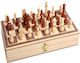Joc Șah Backgammon Lemn Pliabil Dame Clasic Dezvoltă Memoria Abilități de Gândire Strategică Imaginație Piese Incluse 29,5 X 29,5 Cm Maro Crem