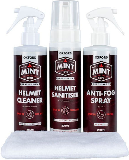 Oxford OC504 Helmet Care Set XL – Cleaning & Anti-Fog Helmet Visors