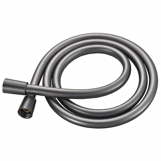 Shower Hose Bathroom PVC B.T Rotating Cone & Gun Metal Coating 150cm 027760 Interflex